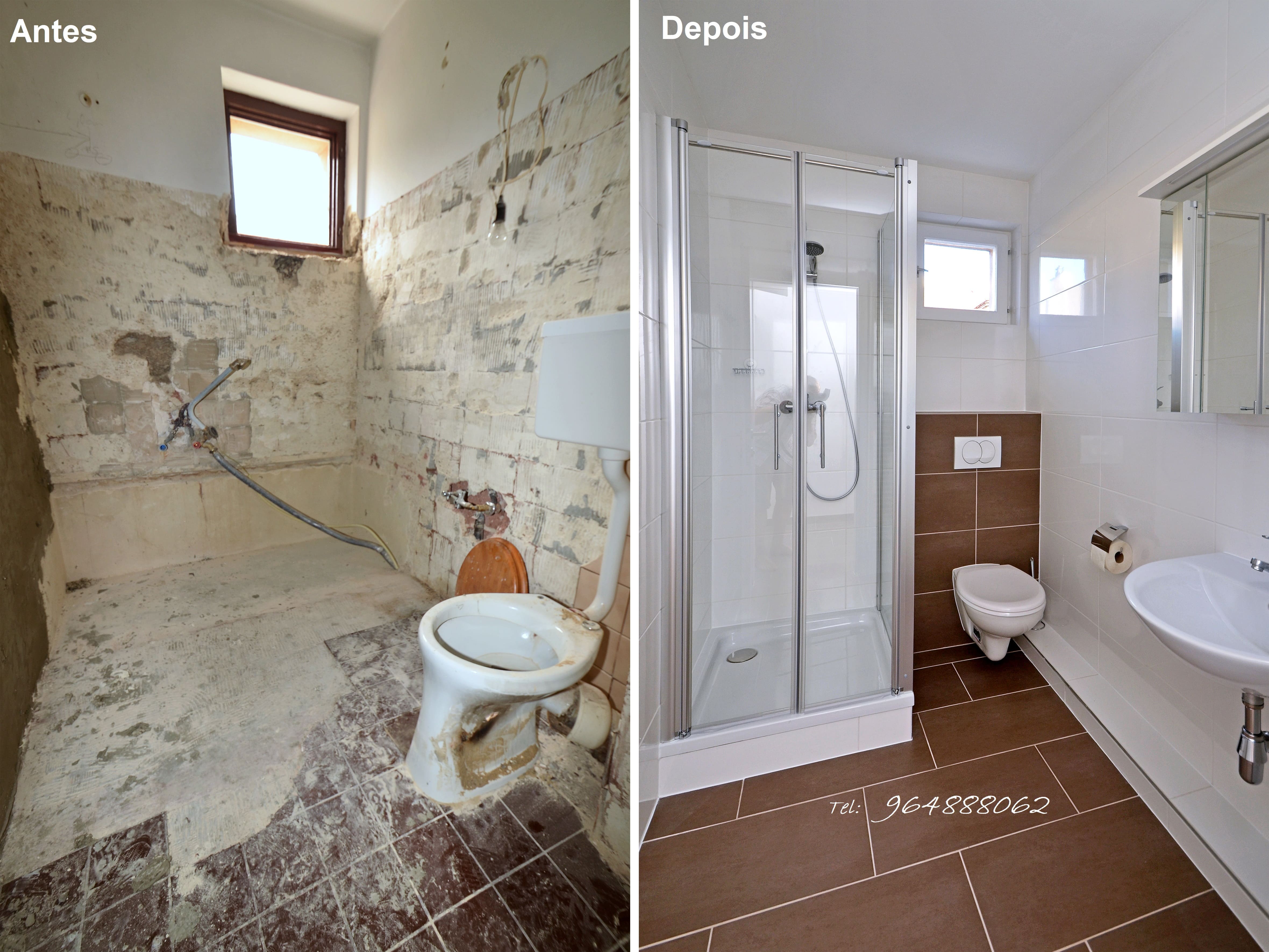 Remodelação de Casas de banho - 1000€/m2
