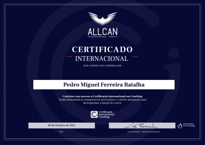 Certificado Internacional em Coaching
